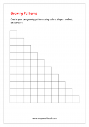 Growing Patterns Worksheets - Create Your Own Patterns - Pattern Worksheets for Kindergarten