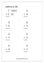 Addition Using Tally Marks 2 - Free Addition Worksheets For Kindergarten