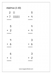 Addition Using Tally Marks 3 - Free Addition Worksheets For Kindergarten