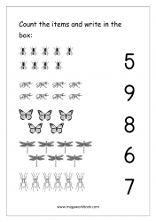 Count And Match Worksheet 10 - Free Printable Number Matching Worksheet