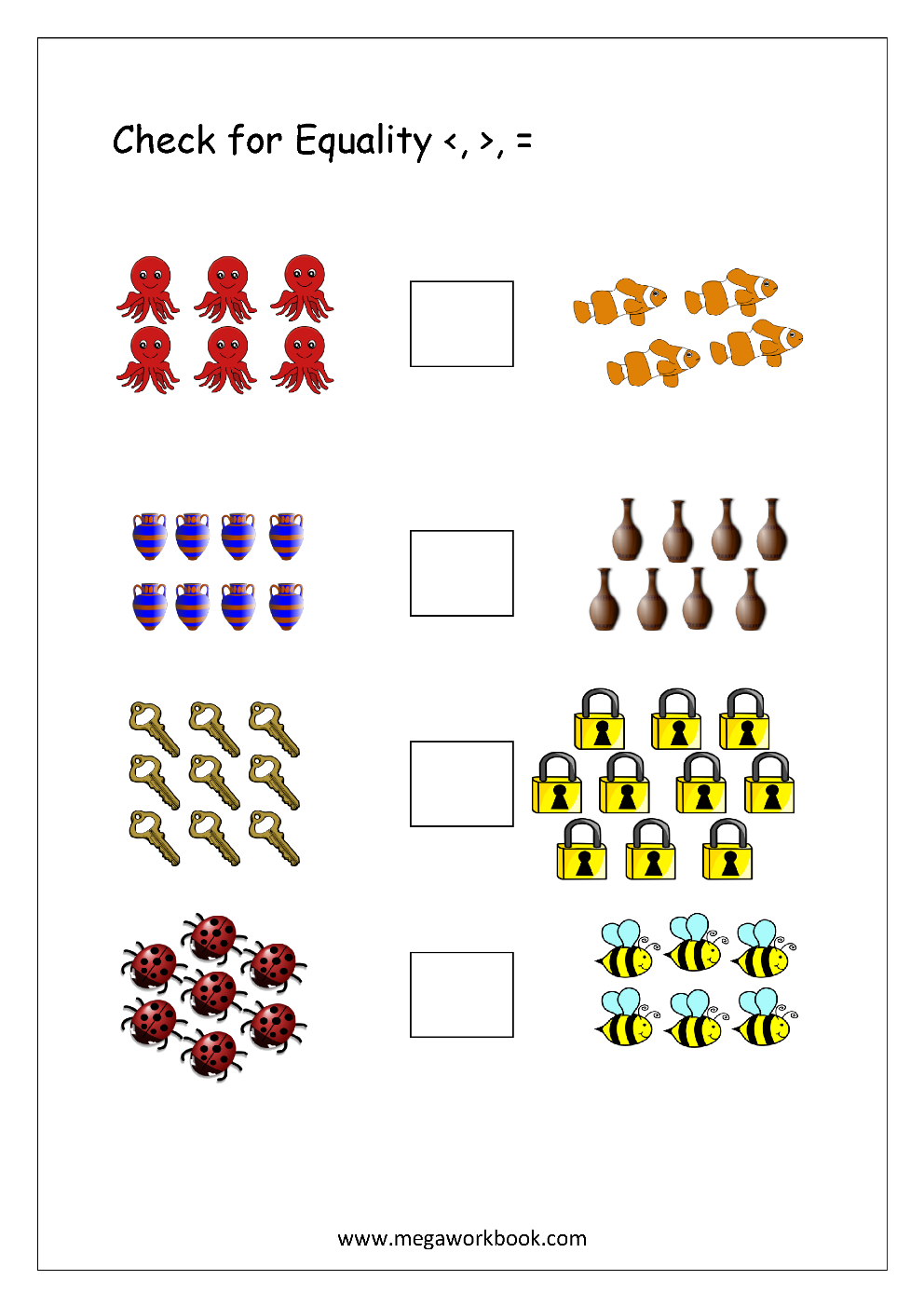 More And Less Worksheets Greater Than Less Than Worksheets For