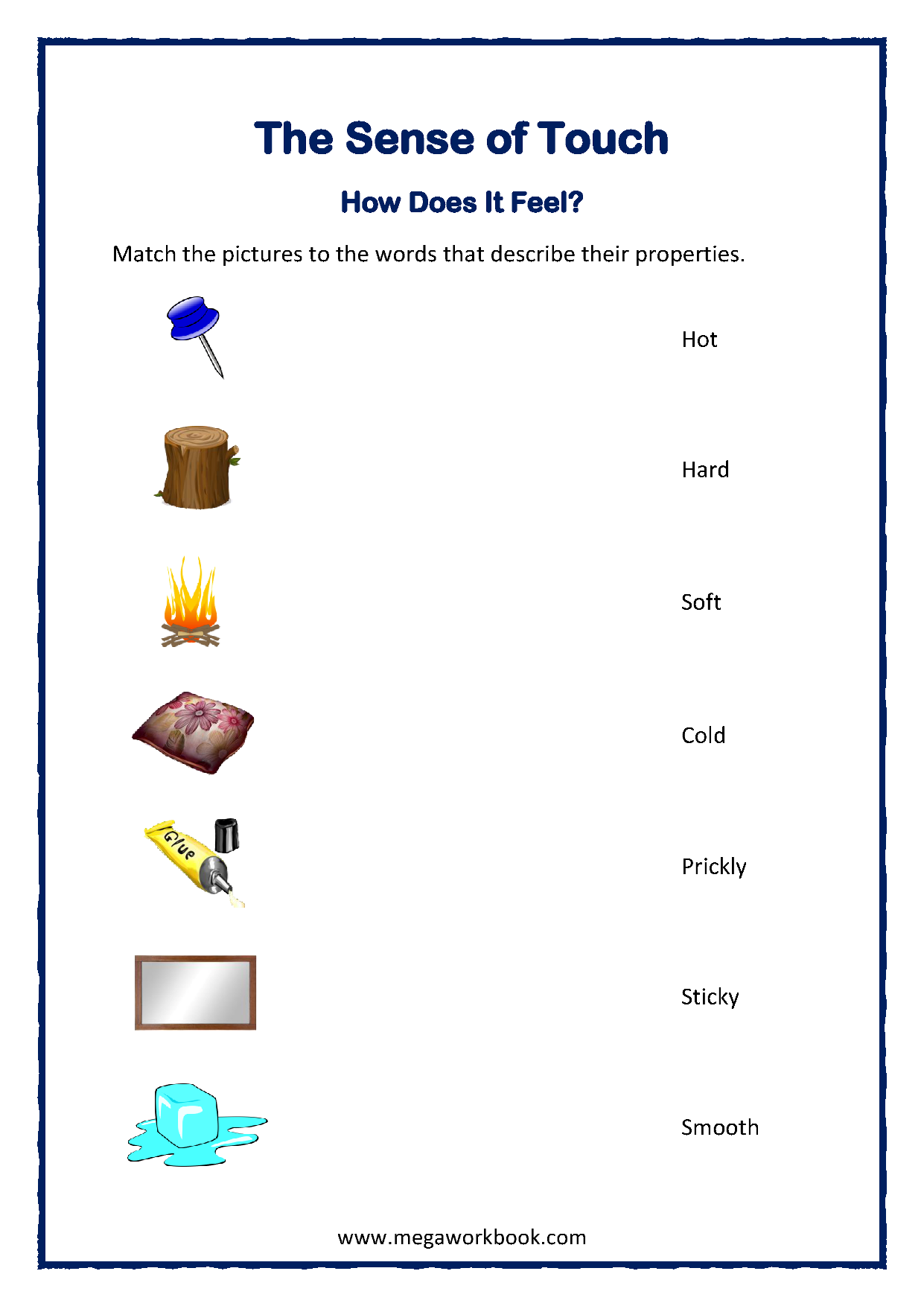 Five Senses Worksheets For Preschool And Kindergarten - MegaWorkbook