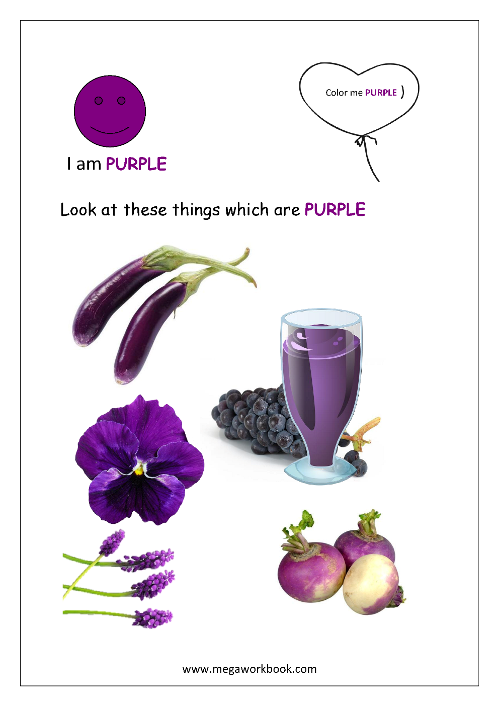Things that are Purple  Learning Colors for Kids 