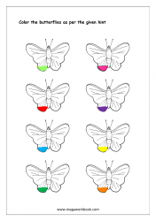 Color_Recognition_Worksheet_06_Color_The_Objects_Using_Matching_Color_Butterflies