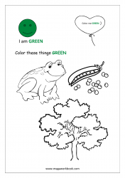 Green Coloring Page