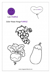 Purple Coloring Page