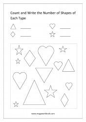 Count The Shapes - Worksheet 3