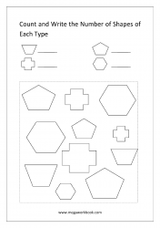 Count The Shapes - Worksheet 4