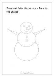 Identify The Shapes - Snowman