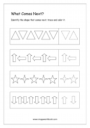 Pattern Identification (What Comes Next) - Worksheet 3