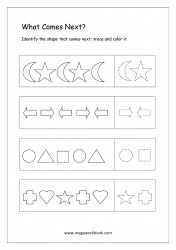 Pattern Identification (What Comes Next) - Worksheet 4