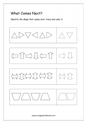 Pattern Identification (What Comes Next) - Worksheet 5