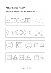Pattern Identification (What Comes Next) - Worksheet 7